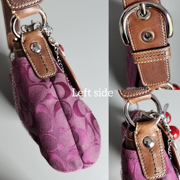 Coach Pink and Brown Shoulder Bag - Picture 7 of 16